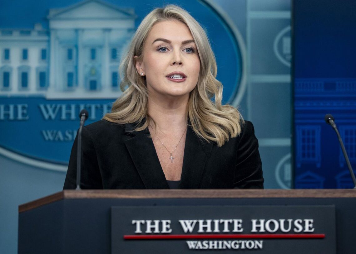 La portavoz de la Casa Blanca, Karoline Leavitt Europa Press/Contacto/Bonnie Cash - Pool via CNP
