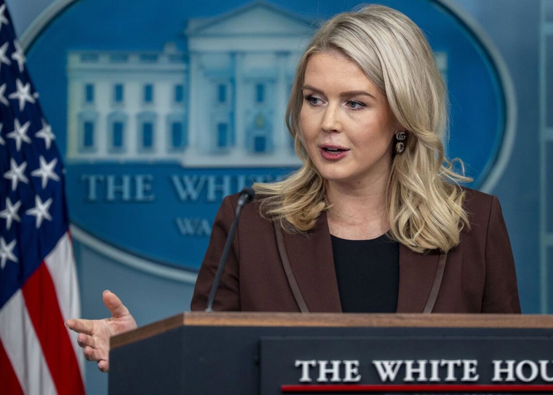 La portavoz de la Casa Blanca, Karoline Leavitt Europa Press/Contacto/Bonnie Cash - Pool via CNP