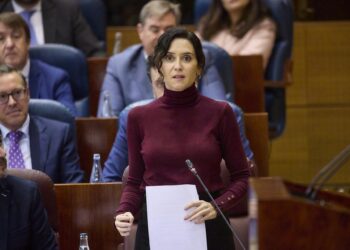 La presidenta de la Comunidad de Madrid, Isabel Díaz Ayuso, interviene durante un pleno de la Asamblea de Madrid, a 20 de noviembre de 2025, en Madrid (España)Jesús Hellín - Europa Press