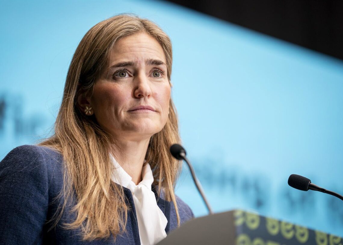 La vicepresidenta tercera y ministra para la Transición Ecológica y el Reto Demográfico, Sara Aagesen, clausura la Alianza Global 'Sanitation and Water for All’, en IFEMA, a 23 de octubre de 2025, en Madrid (España). A. Pérez Meca - Europa Press