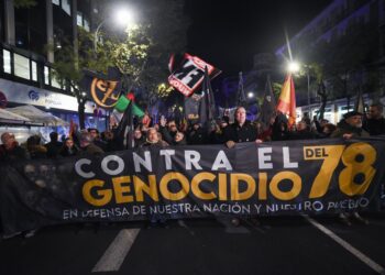 Un grupo de falangistas durante una manifestación para conmemorar el 20-NGustavo Valiente - Europa Press