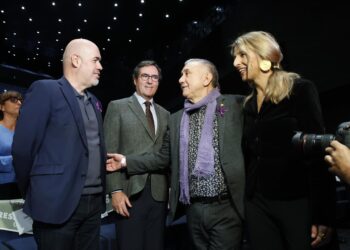 Archivo - (I-D) El secretario general de CCOO, Unai Sordo, el preside de CEOE, Antonio Garamendi, el secretario general de UGT, Pepe Álvarez, y la vicepresidenta segunda y ministra de Trabajo y Economía Social, Yolanda DíazKike Rincón - Europa Press - Archivo