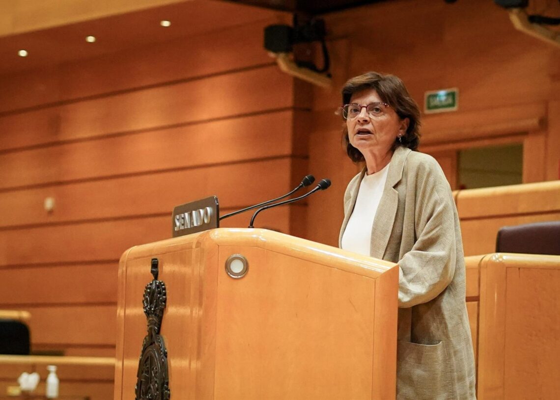 Archivo - La senadora del BNG, Carme da Silva durante un acto este juevesBNG - Archivo