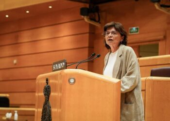 Archivo - La senadora del BNG, Carme da Silva durante un acto este juevesBNG - Archivo