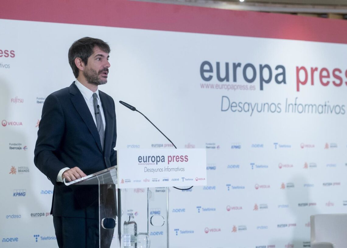 El ministro de Cultura, Ernest Urtasun, durante un desayuno informativo organizado por Europa Press, en el Hyatt Regency Hesperia Madrid, a 24 de noviembre de 2025, en Madrid (España).Alberto Ortega - Europa Press