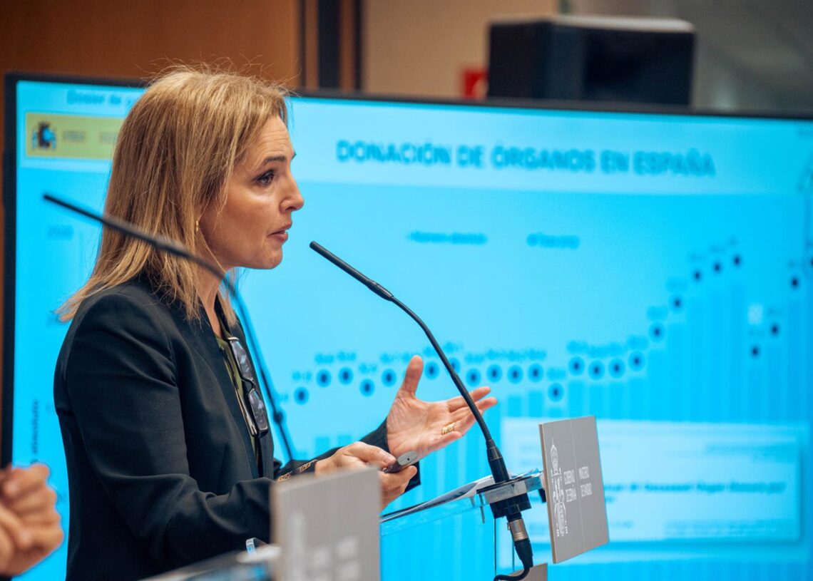 Archivo - La directora general de la Organización Nacional de Trasplantes (ONT), Beatriz Domínguez-Gil, presenta el balance de actividad de donación y trasplantes de 2023, a 17 de enero de 2024, en Madrid (España). España ha alcanzado los 5.861 trasplanteGabriel Luengas - Europa Press - Archivo