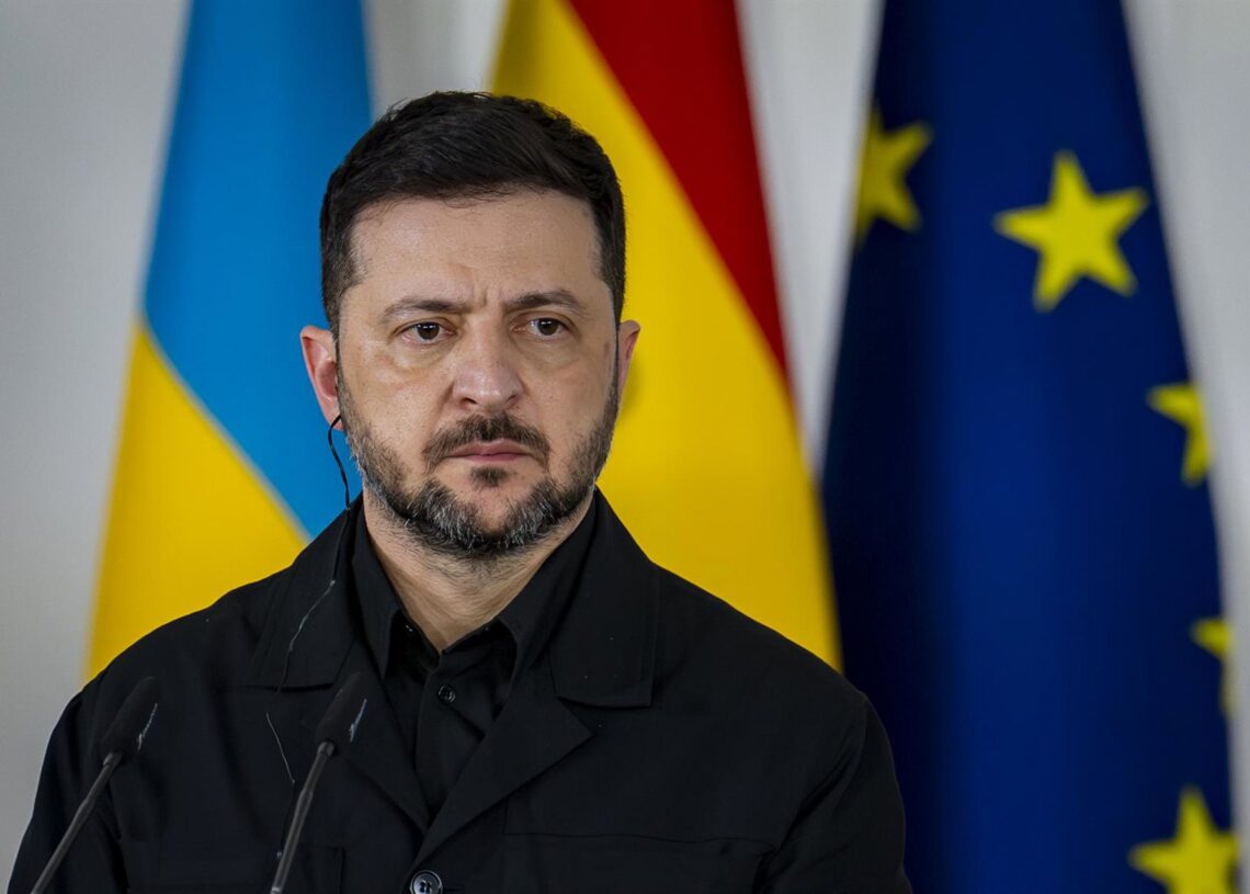 El presidente ucraniano, Volodimir Zelenski, en su última visita a España.Europa Press/Contacto/Alberto Gardin