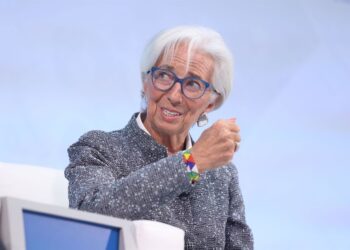Archivo - 16 October 2025, US, Washington: European Central BankPresident Christine Lagarde speaks during the "Debate on the Global Economy: Shaping Economic Policies Amid a Shifting Global Landscape" at the annual meeting of the International Monetary FuGent Shkullaku/ZUMA Press Wire/d / DPA - Archivo