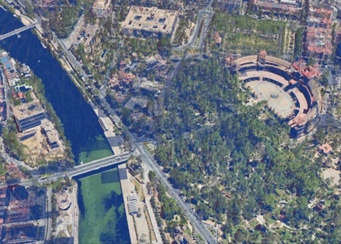 Plaza de España, Sevilla. Proyecto PNOA-LiDARMINISTERIO DE TRANSPORTES