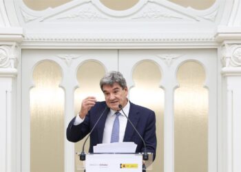 El gobernador del Banco de España, José Luis Escrivá, interviene durante una intervención en la sede del Banco de España, a 31 de octubre de 2025, en Madrid (España).Marta Fernández - Europa Press