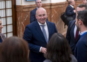 El secretario general del Partido Popular, Miguel Tellado, durante una sesión plenaria en el Congreso de los Diputados, a 11 de noviembre de 2025, en Madrid (España).Alberto Ortega - Europa Press