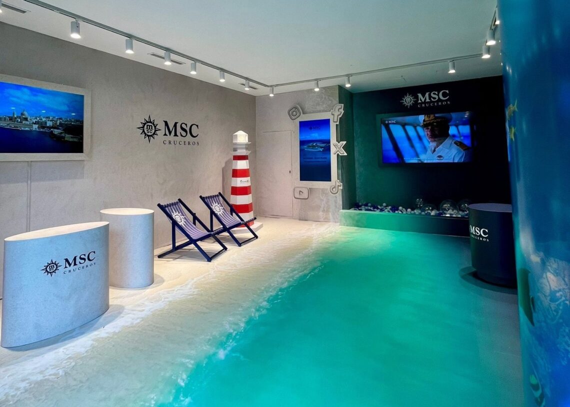 MSC Cruceros inaugura su primera 'pop-up' store inmersiva en Madrid.MSC CRUCEROS