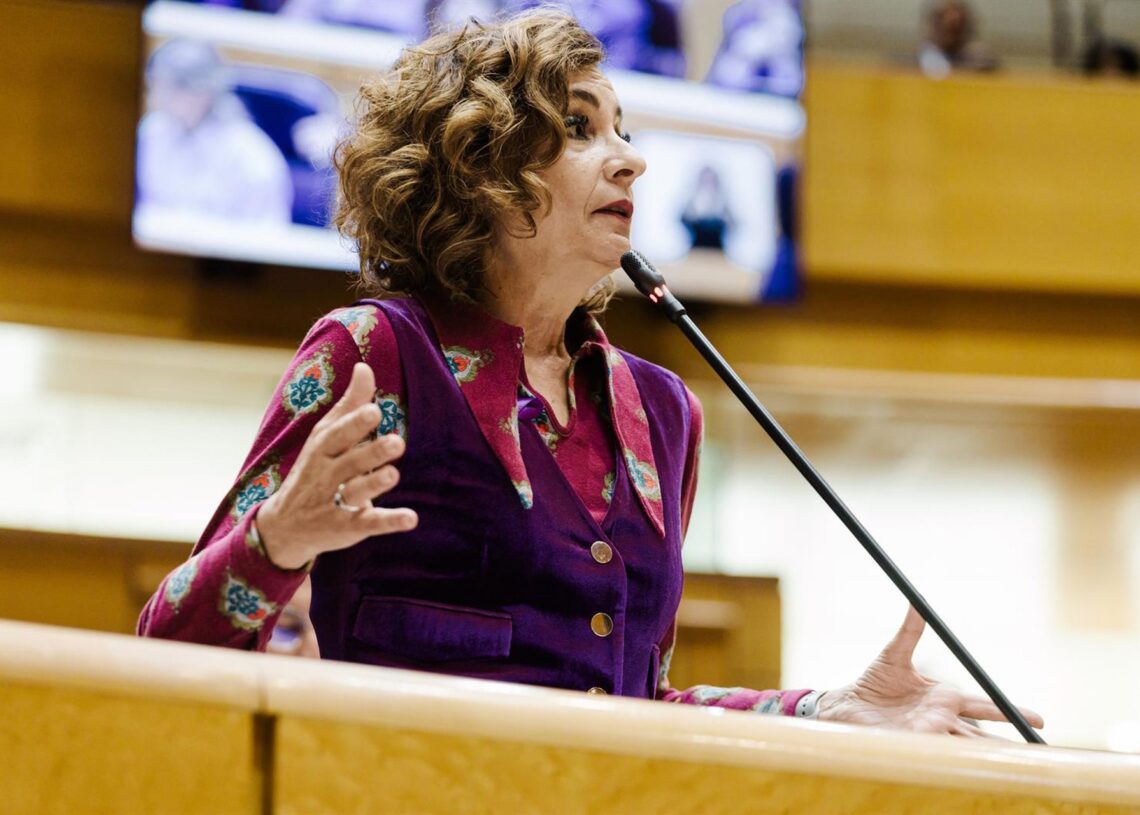 La vicepresidenta primera y ministra de Hacienda, María Jesús Montero.Carlos Luján - Europa Press