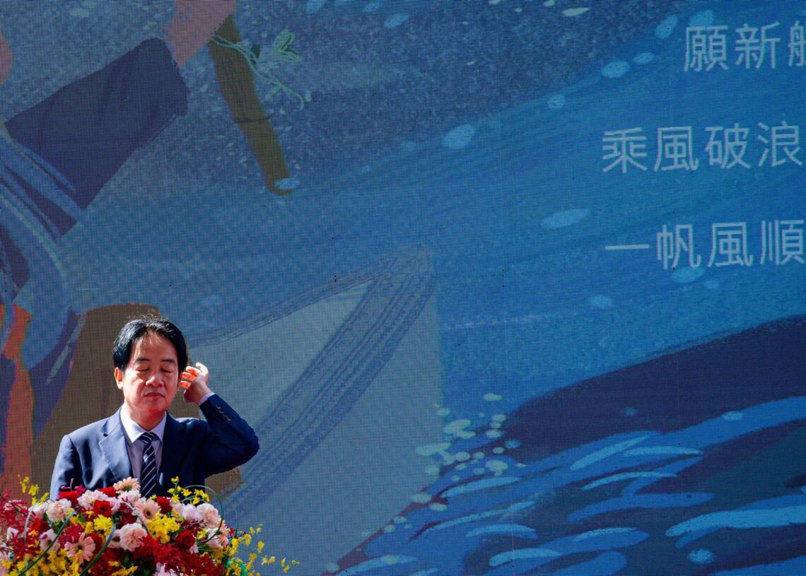 Archivo - El presidente de Taiwán, Lai Ching Te, asiste a la puesta en servicio de dos buques patrulleros, en la ciudad de Kaohsiung, TaiwánEuropa Press/Contacto/Cheng-Chia Huang