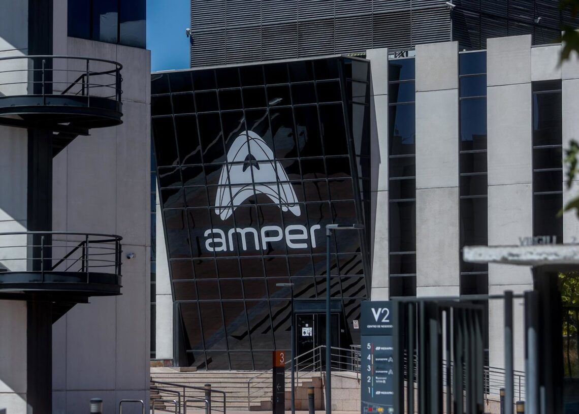 Archivo - Sede del Grupo Amper, a 18 de agosto de 2022, en Pozuelo de Alarcón, Madrid (España). Ricardo Rubio - Europa Press - Archivo