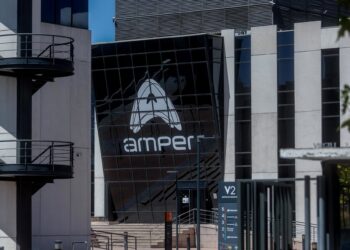 Archivo - Sede del Grupo Amper, a 18 de agosto de 2022, en Pozuelo de Alarcón, Madrid (España). Ricardo Rubio - Europa Press - Archivo