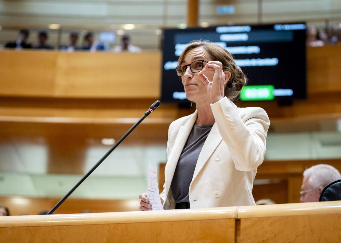 Imagen de archivo de la ministra de Sanidad, Mónica García.A. Pérez Meca - Europa Press