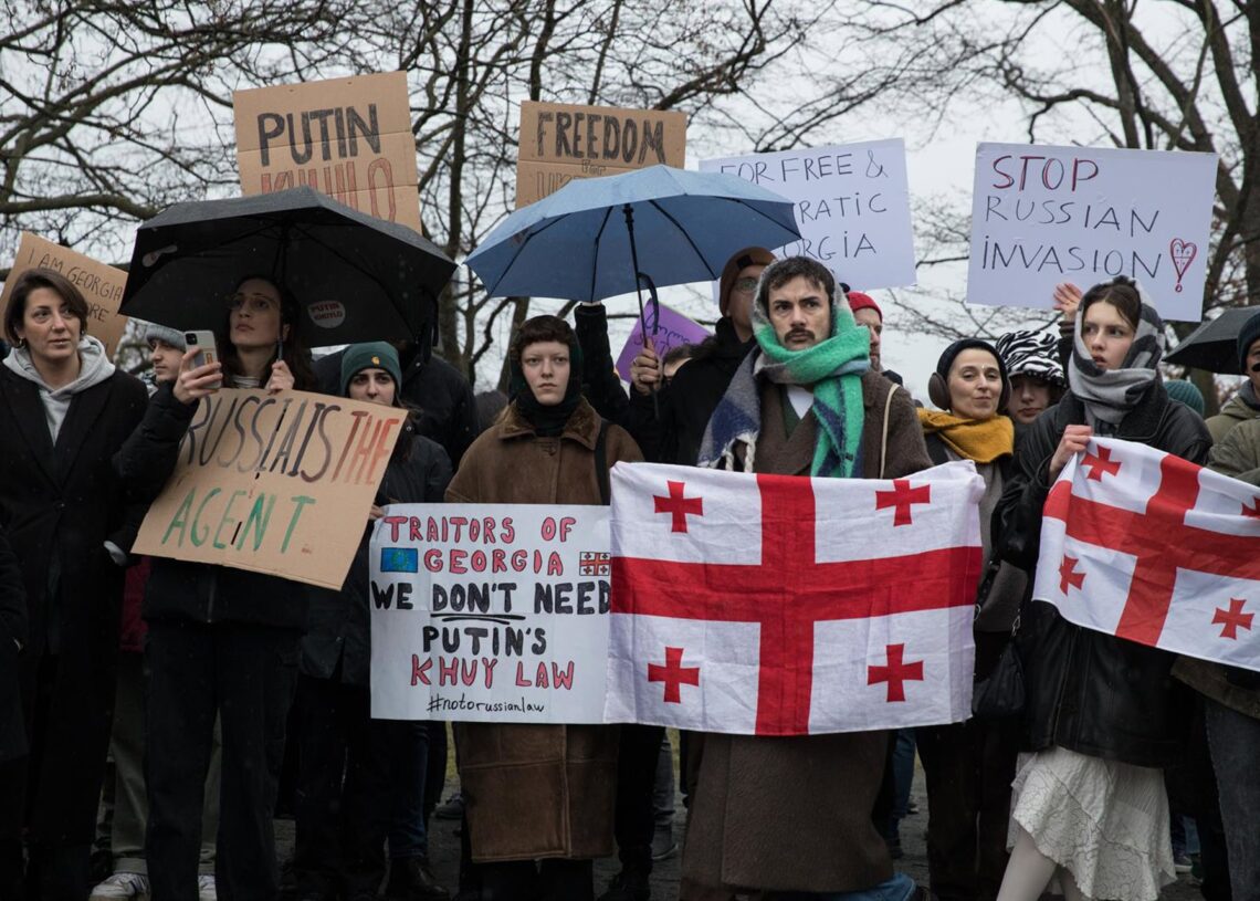 Archivo - Manifestación en apoyo a la oposición gerogiana, en Berlín, Alemania.Europa Press/Contacto/Michael Kuenne - Archivo