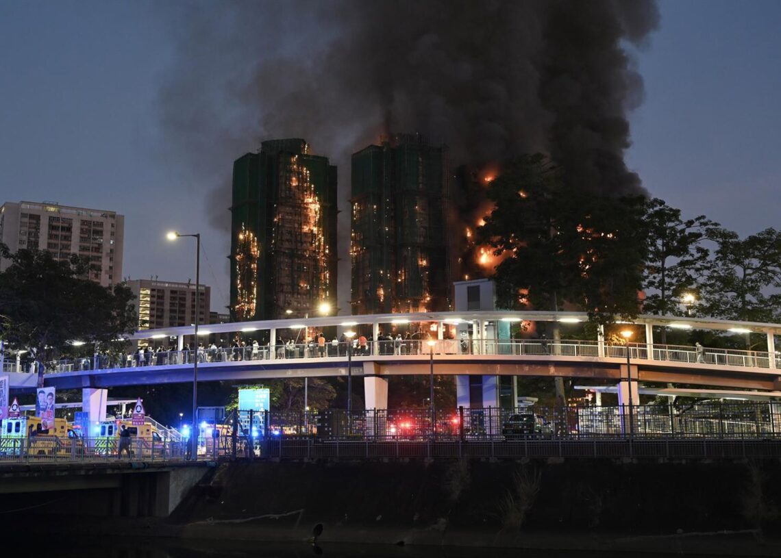 Incendio de varios edificios en el barrio de Tai Po, en Hong Kong, ChinaEuropa Press/Contacto/Kobe Li