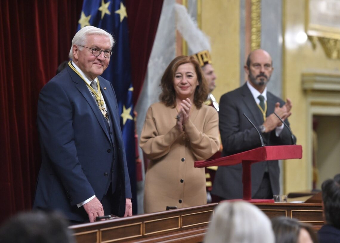El presidente de Alemania, Frank-Walter Steiemeier, en el Congreso de los Diputados durante su visita de EstadoGUSTAVO VALIENTE-EUROPA PRESS