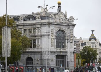 Fachada del Banco de España, a 24 de noviembre de 2025, en Madrid (España).Jesús Hellín - Europa Press