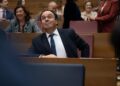 El síndic del grupo popular en las Corts Valencianes y secretario general del PP de la Comunitat Valenciana, Juanfran Pérez Llorca, durante su debate de investidura como nuevo president de la Generalitat, en Les Corts Valencianes, a 27 de noviembre de 202Jorge Gil - Europa Press