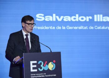 El president de la Generalitat, Salvador Illa, durante el Congreso España 360º, en el Hotel Palace, a 27 de noviembre de 2025, en Madrid (España). Jesús Hellín - Europa Press