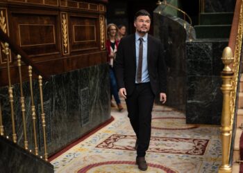 Archivo - El portavoz de ERC en el Congreso, Gabriel Rufián, llega a una sesión plenaria, en el Congreso Alejandro Martínez Vélez - Europa Press - Archivo