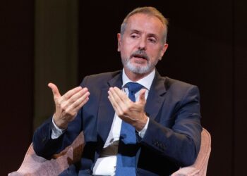 Archivo - El presidente de Telefónica, Marc Murtra, interviene en Desayunos del Ateneo, a 1 de octubre de 2025, en Madrid (España). Durante el encuentro, Marc Murtra, ha abordado cuestiones actuales sobre el sector de las telecomunicaciones, autonomía tecEduardo Parra - Europa Press - Archivo