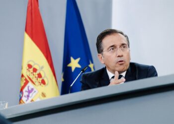 Archivo - El ministro de Asuntos Exteriores, Unión Europea y Cooperación, José Manuel Albares, durante una rueda de prensa posterior a la reunión del Consejo de Ministros, a 9 de septiembre de 2025, en Madrid (España). El Ministerio de Sanidad ha llevado Carlos Luján - Europa Press - Archivo