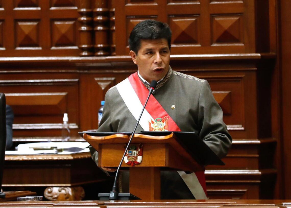 Archivo - Imagen de archivo del presidente de Perú, Pedro Castillo, ante el Congreso---/Presidencia Peru/dpa - Archivo