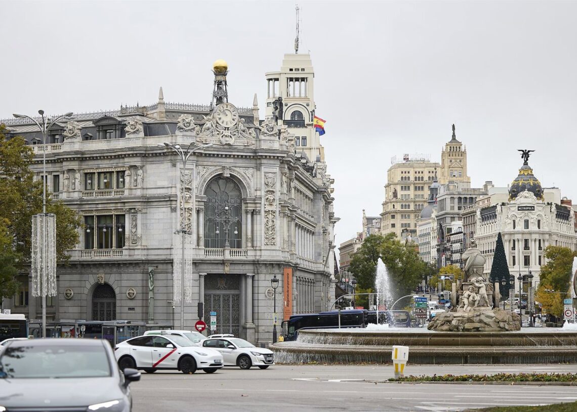 Fachada del Banco de España, a 24 de noviembre de 2025, en Madrid (España).Jesús Hellín - Europa Press