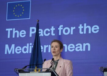 La Alta representante de la Unión para Asuntos Exteriores y Política de Seguridad, Kaja Kallas, durante la reunión ministerial del Foro Regional de la Unión por el Mediterráneo (UpM), a 28 de noviembre de 2025, en Barcelona, Catalunya (España). Este encueDavid Zorrakino - Europa Press