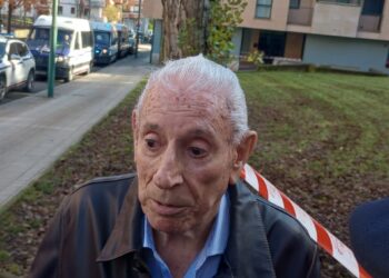 Emilio Aperribay, superviviente del bombardeo de Gernika.EUROPA PRESS