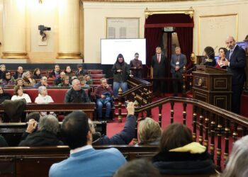 El presidente del Senado, Pedro Rollán, abre la Puerta del Rey a los ciudadanos en la primera jornada de Puertas Abiertas del Senado, a 28 de noviembre de 2025, en Madrid (España). Marta Fernández - Europa Press