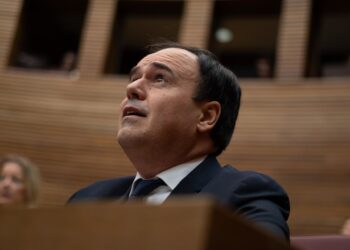 Juanfran Pérez Llorca, este jueves en Les CortsJorge Gil - Europa Press