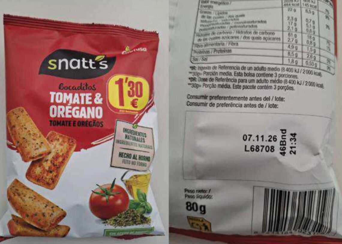 Imagen del producto afectado.AESAN