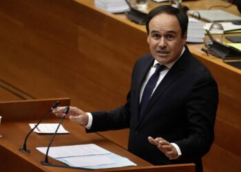 Juanfran Pérez Llorca, este jueves en Les CortsEduardo Manzana - Europa Press