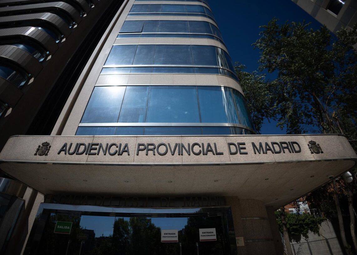 Archivo - Fachada de la sede de la Audiencia Provincial de Madrid, a 26 de septiembre de 2025, en Madrid (España).Eduardo Parra - Europa Press - Archivo