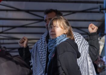 La activista sueca Greta Thumberg durante una manifestación propalestina en RomaEuropa Press/Contacto/Matteo Nardone