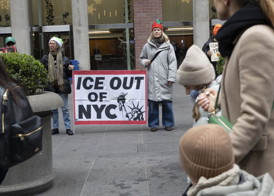 Protesta anti-ICE en Nueva York.Europa Press/Contacto/Gina M Randazzo
