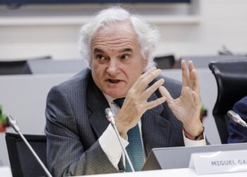 Archivo - El vicepresidente de la CEOE y presidente de CEIM, Miguel Garrido, durante un acto en Madrid. Carlos Luján - Europa Press - Archivo