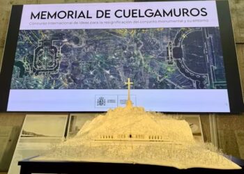 Anuncio del concurso para resignificar el Valle de Cuelgamuros. Europa Press.