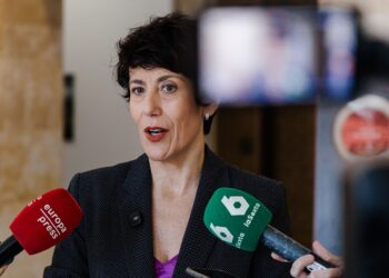 La ministra de Inclusión, Seguridad Social y Migraciones, Elma Saiz. Carlos Luján/Europa Press.