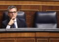 El ministro de la Presidencia, Justicia y Relaciones con las Cortes, Félix Bolaños, durante una sesión de control al Gobierno, en el Congreso de los Diputados | Eduardo Parra (Europa Press).