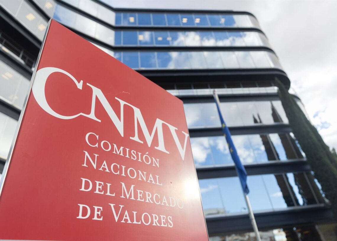Exterior de la sede de la Comisión Nacional del Mercado de Valores (CNMV), a 20 de noviembre de 2025, en Madrid (España).Eduardo Parra - Europa Press