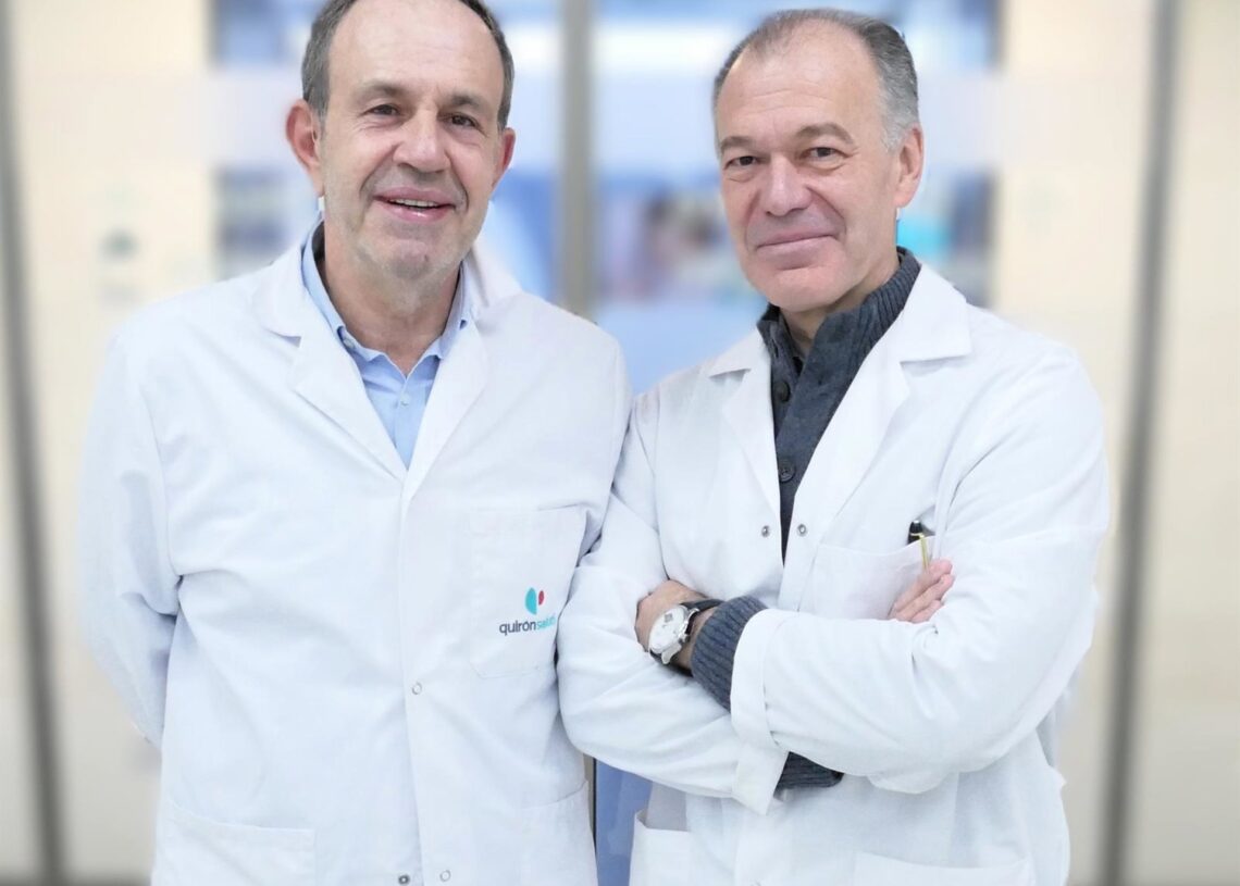 Imagen de José María de Jaime Guijarro y Juan José López Galián, fefes de servicio de Cirugía General y Ginecología y Obstetricia respectivamente.QUIRONSALUD