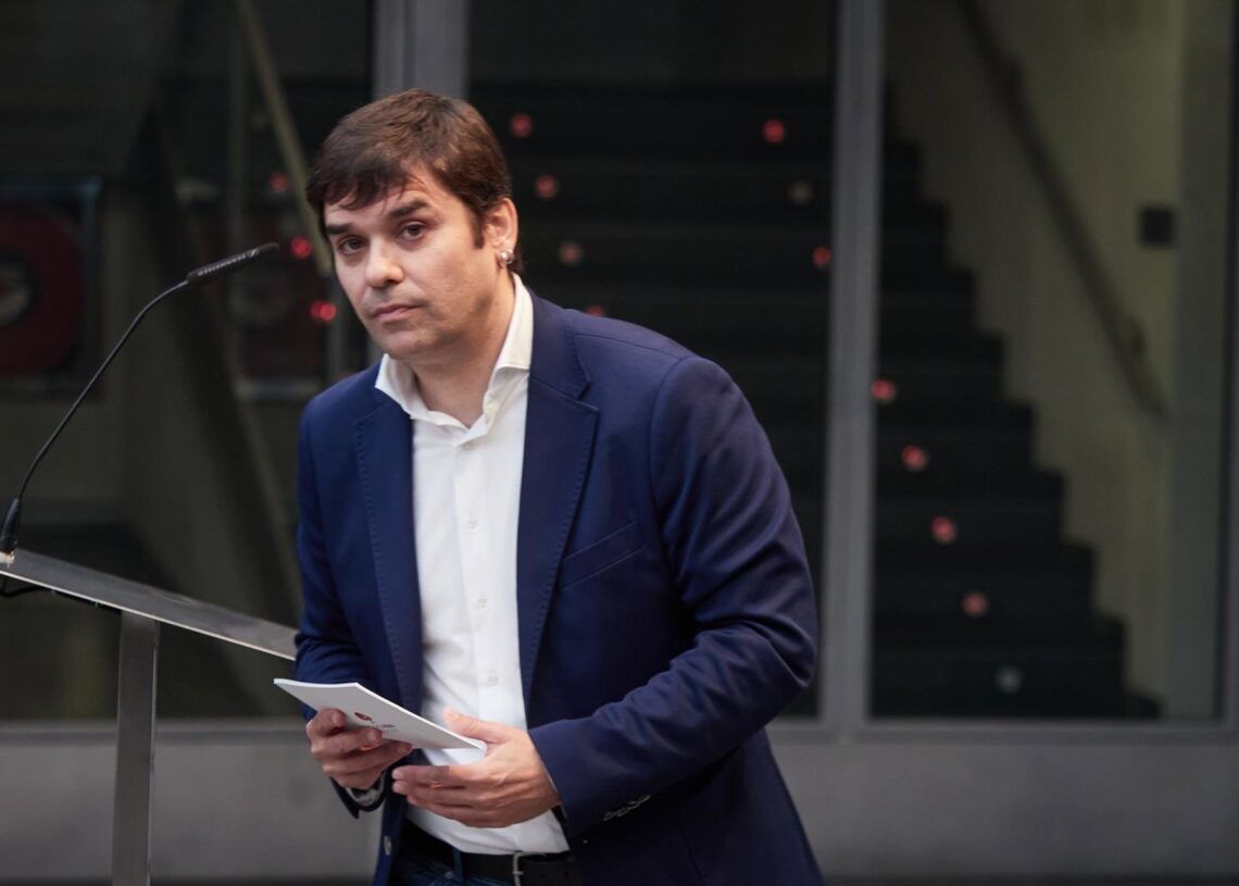 El portavoz de Geroa Bai en el Parlamento de Navarra, Pablo Azcona.EDUARDO SANZ-EUROPA PRESS