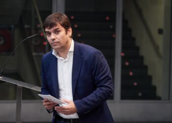 El portavoz de Geroa Bai en el Parlamento de Navarra, Pablo Azcona.EDUARDO SANZ-EUROPA PRESS