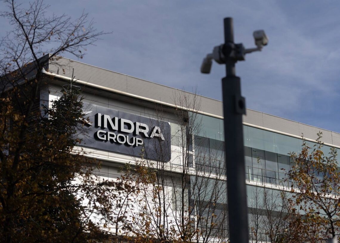 Fachada de la sede de Indra, a 25 de noviembre de 2025, en Alcobendas, Madrid (España).Eduardo Parra - Europa Press